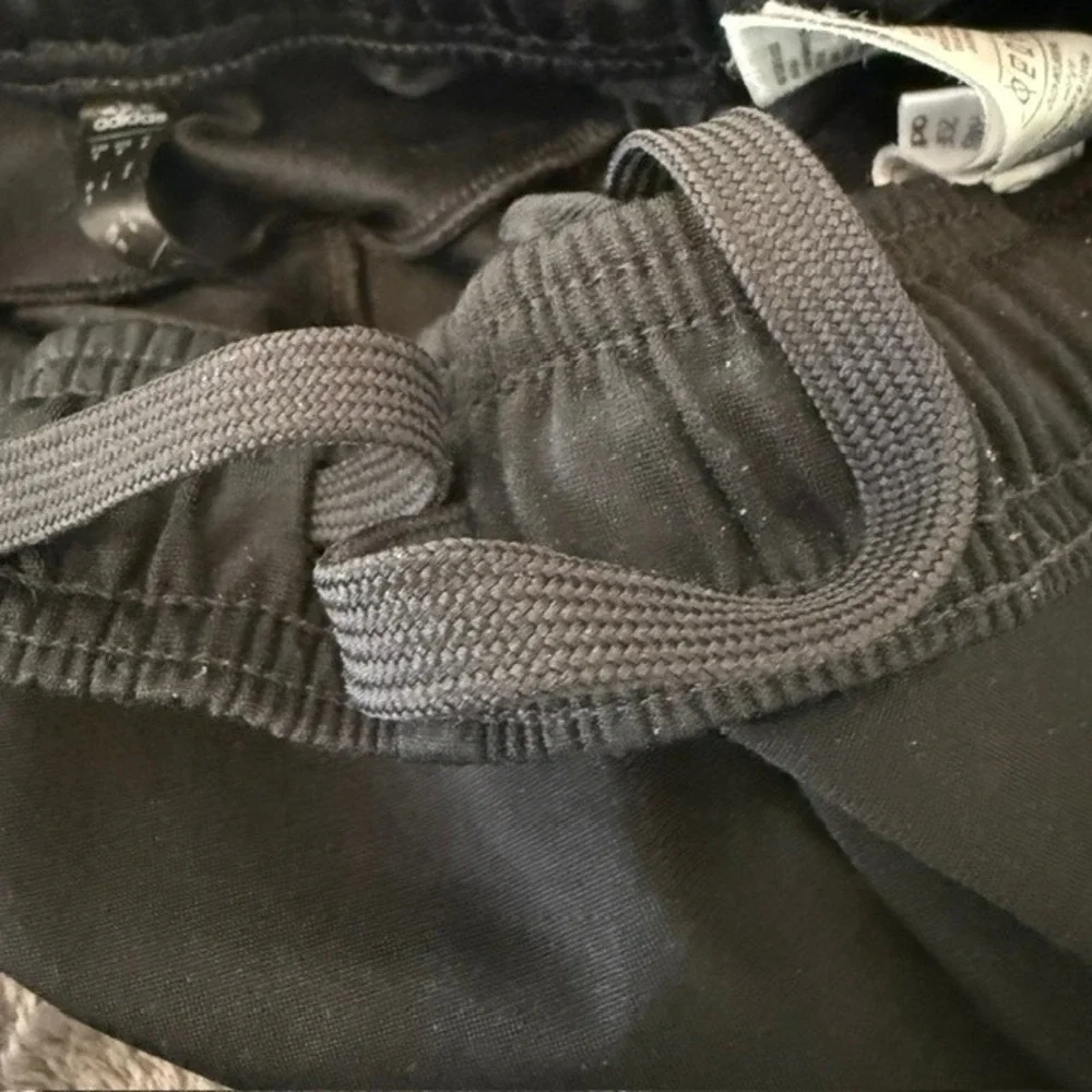adidas Primegreen Essentials Warm-Up Open Hem 3-Stripes Track Pants‎ Black Small